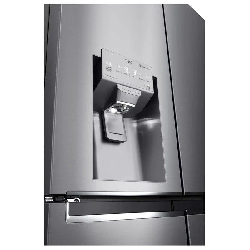 LG GML945PZ8F NatureFRESH™ Multi-Door Fridge Freezer With Plumbed Ice & Water - Shiny Steel