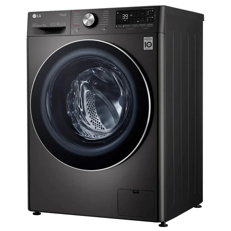 LG F6V909BTSA TurboWash 360 AI DD™ V9 WiFi-enabled 9kg 1600 Spin Washing Machine - Black Steel [5 year guarantee]