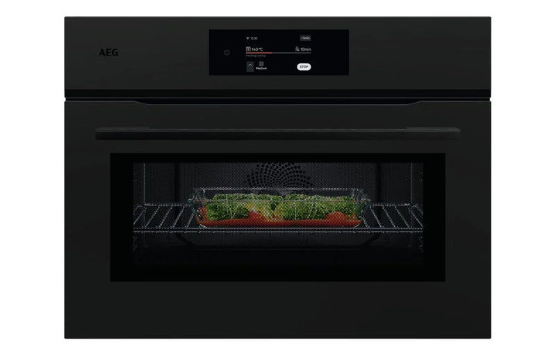 AEG 8000 NKK8N721T built-in Microwave & Oven - Matt Black*contact store for price*