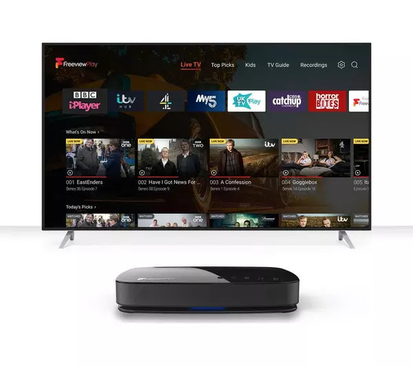 HUMAX Aura 2TB Android TV Freeview Play Smart 4K Ultra HD Digital TV Recorder - FVP-4KGTR