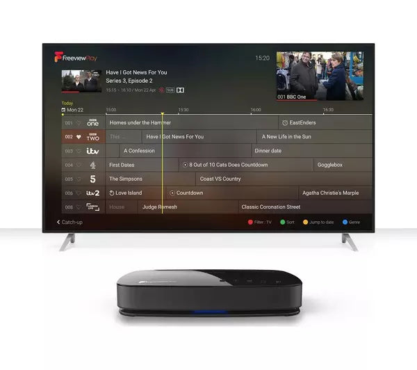 HUMAX Aura 2TB Android TV Freeview Play Smart 4K Ultra HD Digital TV Recorder - FVP-4KGTR