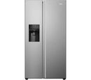 Haier HSR5918DIMP Series 5 Plumbed Ice & Water American style Fridge Freezer - Stainless steel
