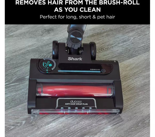 SHARK Stratos Anti Hair Wrap Plus Pet Pro IZ420UKT Cordless Vacuum Cleaner - Silver [double battery]