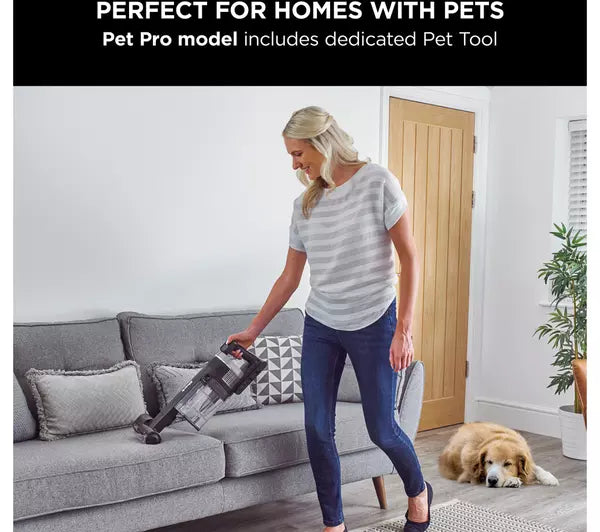 SHARK Stratos Anti Hair Wrap Plus Pet Pro IZ420UKT Cordless Vacuum Cleaner - Silver [double battery]