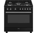 Smeg CX91GMBL 90cm Dual Fuel Range Cooker - Black*contact store for price*