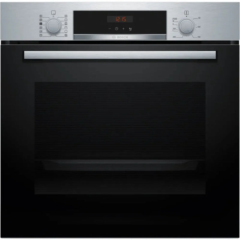 Bosch HQA574BS3B Series 4 Steam Pyrolytic cleaning built-in single oven - stainless steel