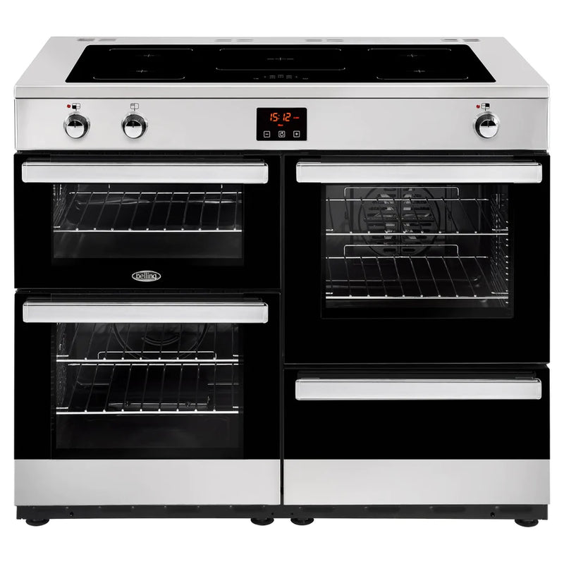 Belling Cookcentre 110EISTA 110cm Electric Induction Range Cooker - Stainless Steel
