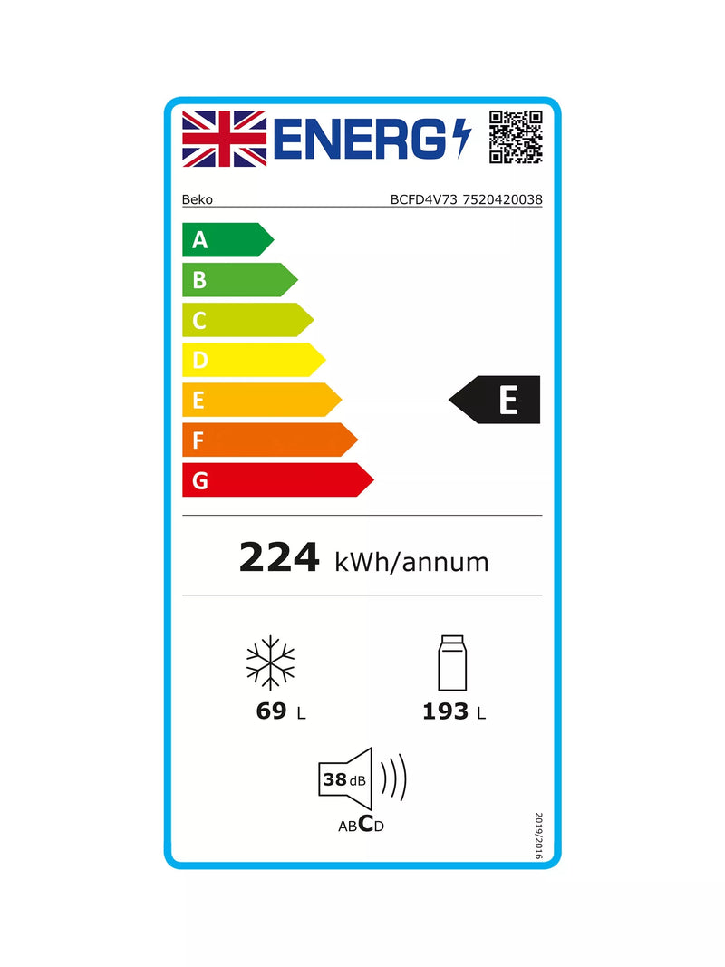 Beko BCFD4V73 Pro HarvestFresh™ Integrated 70/30 Frost Free Fridge Freezer - [Sliding Door Installation]*contact store for price*