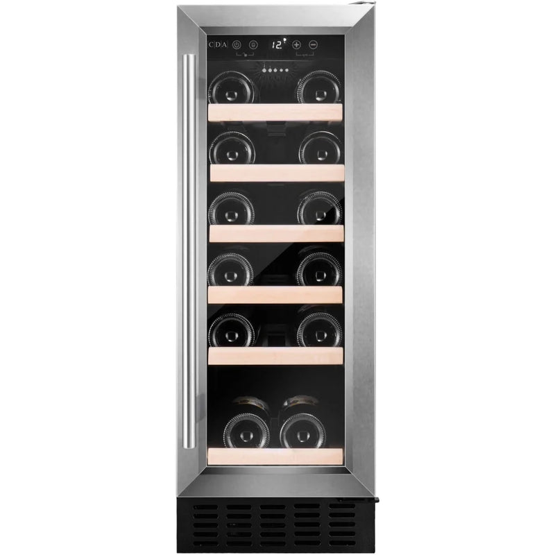 CDA CFWC304SS 30cm Undercounter Wine Cooler - Stainless steel*contact store for price