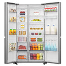 Hisense RS840N4WCE PureFlat Non-Plumbed American Style Fridge Freezer - Stainless Steel