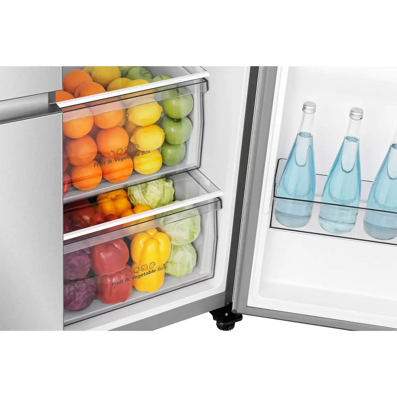 Hisense RS840N4WCE PureFlat Non-Plumbed American Style Fridge Freezer - Stainless Steel