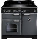 Rangemaster CDL100EISL/C Classic Deluxe Slate & Chrome 100cm Electric Induction Range Cooker*contact store for price*