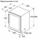 Siemens KU21WAHG0G iQ500 60cm Built-in wine cooler [contact store for pricing]