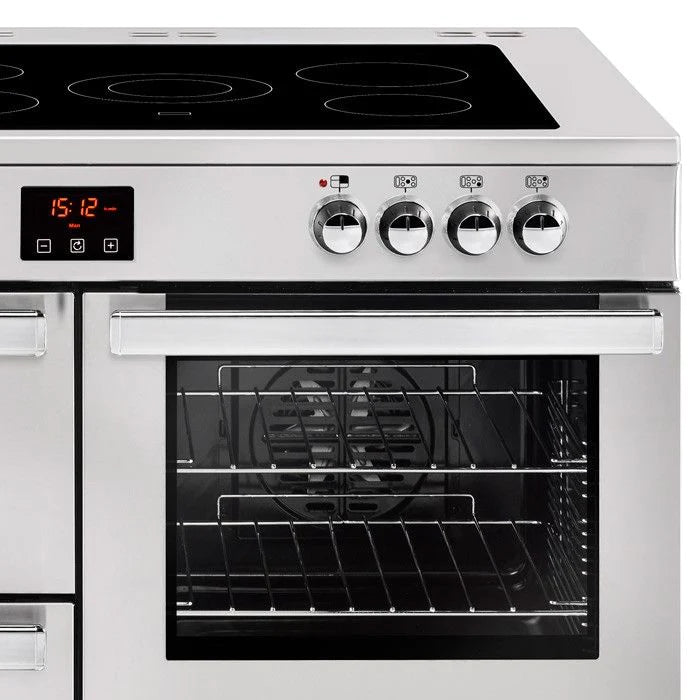 Belling Cookcentre 110EPROFSTA 110cm Electric Ceramic Range Cooker-Professional Stainless Steel