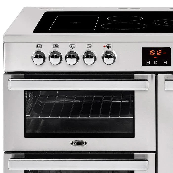 Belling Cookcentre 110EPROFSTA 110cm Electric Ceramic Range Cooker-Professional Stainless Steel