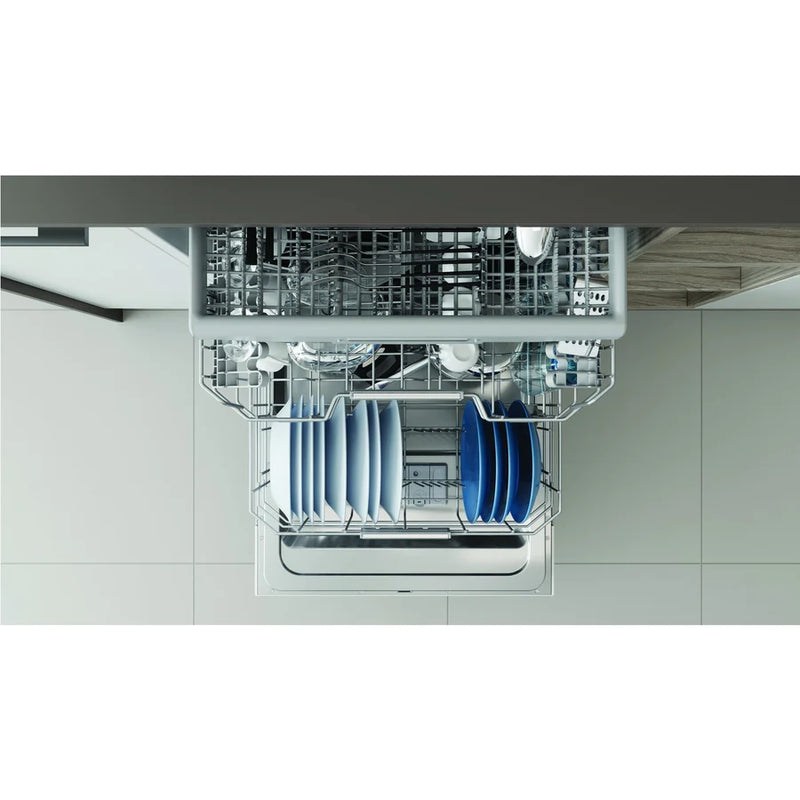 Indesit DIO3T131FEUK Fully Integrated 14 Place Settings Dishwasher - Top rack