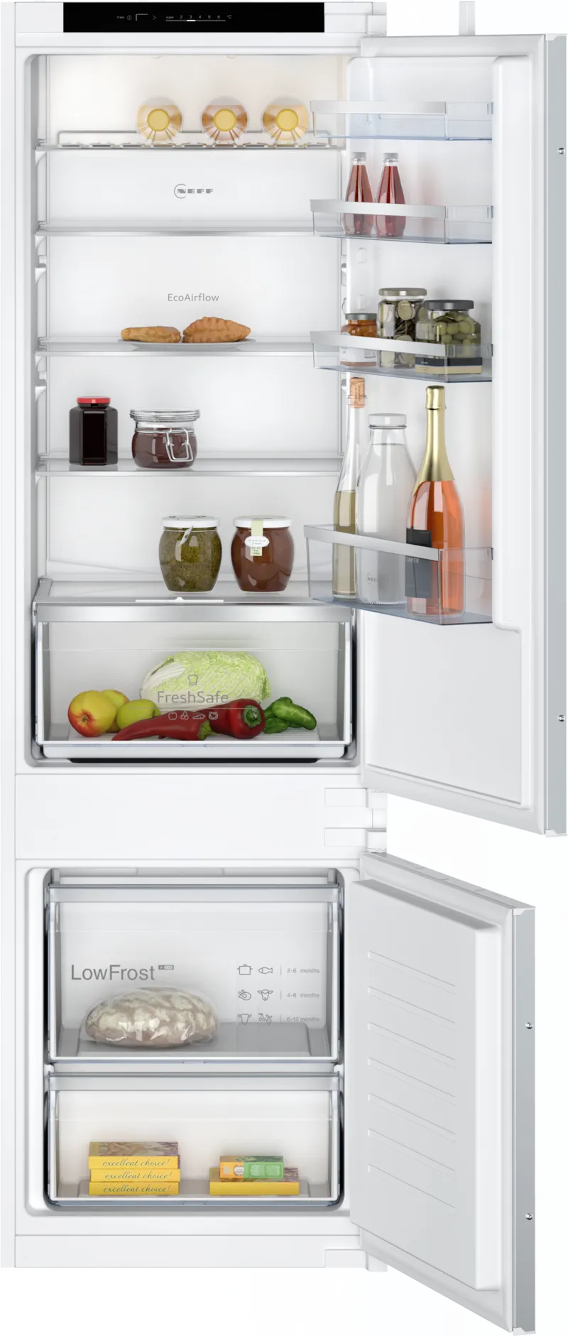 Neff KI5872SE0G N30 Low Frost built-in 70/30 Fridge freezer [sliding hinge]*contact store for price*