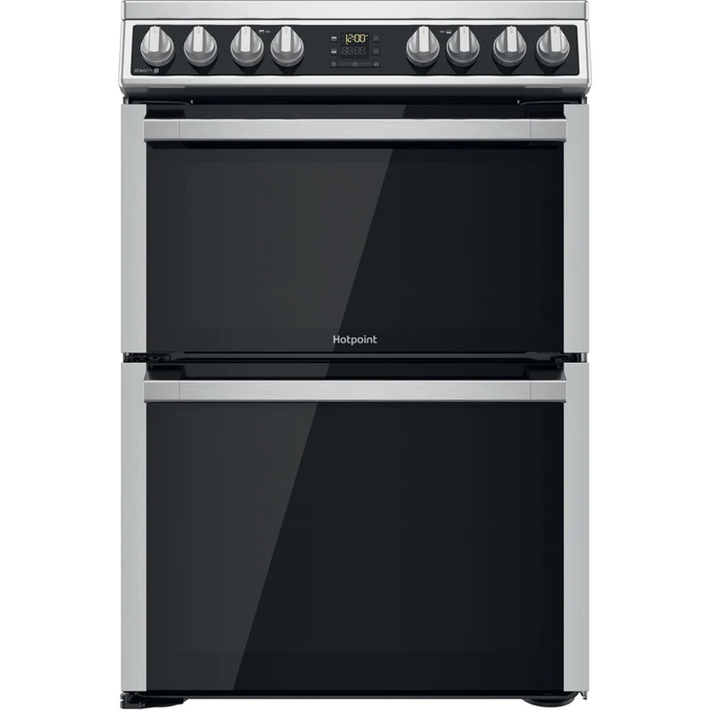 Hotpoint HDM67V8D2CX 60cm Twin Fan Cooker With Ceramic Hob - Stainless Steel