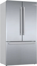 Bosch KFF96PIEP Series 8 Total No Frost French door Fridge Freezer Plumbed Ice & Water - Brushed steel anti-fingerprint*contact store for price*