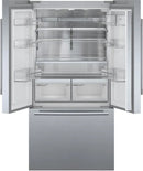 Bosch KFF96PIEP Series 8 Total No Frost French door Fridge Freezer Plumbed Ice & Water - Brushed steel anti-fingerprint*contact store for price*