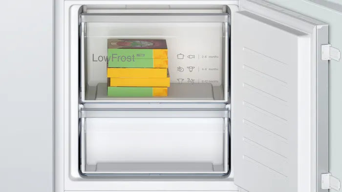 Bosch KIV87NSE0G 70/30 Low Frost Built-In Fridge Freezer [Sliding Door Installation]*contact store for price*