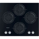 Hotpoint HGS61SBK 60cm Gas On Glass 4 Burner Gas Hob*contact store for price*