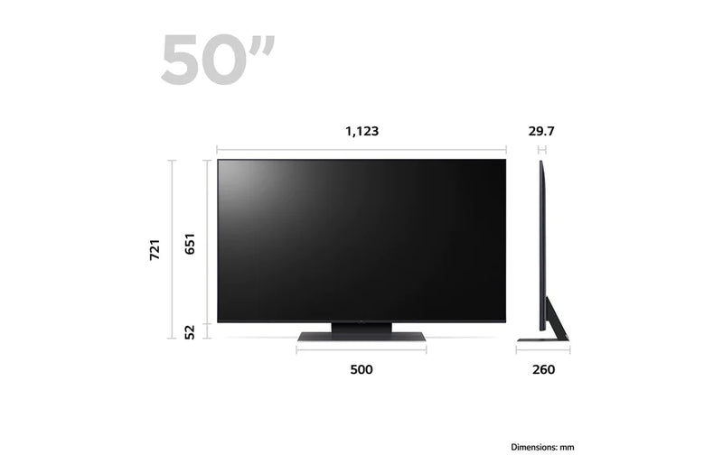 LG 50UR91006LA 50'' 4K Ultra HD HDR Smart LED TV Freeview Play Freesat