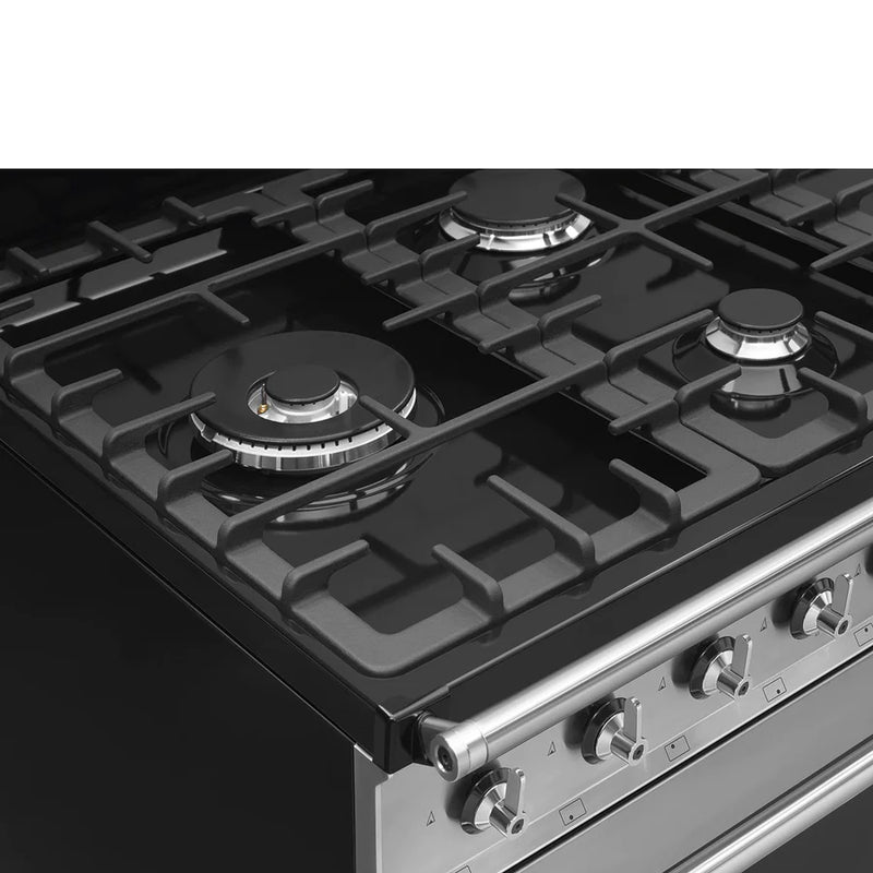 Smeg Symphony SYD4110-1 Dual Fuel Range Cooker - Stainless Steel