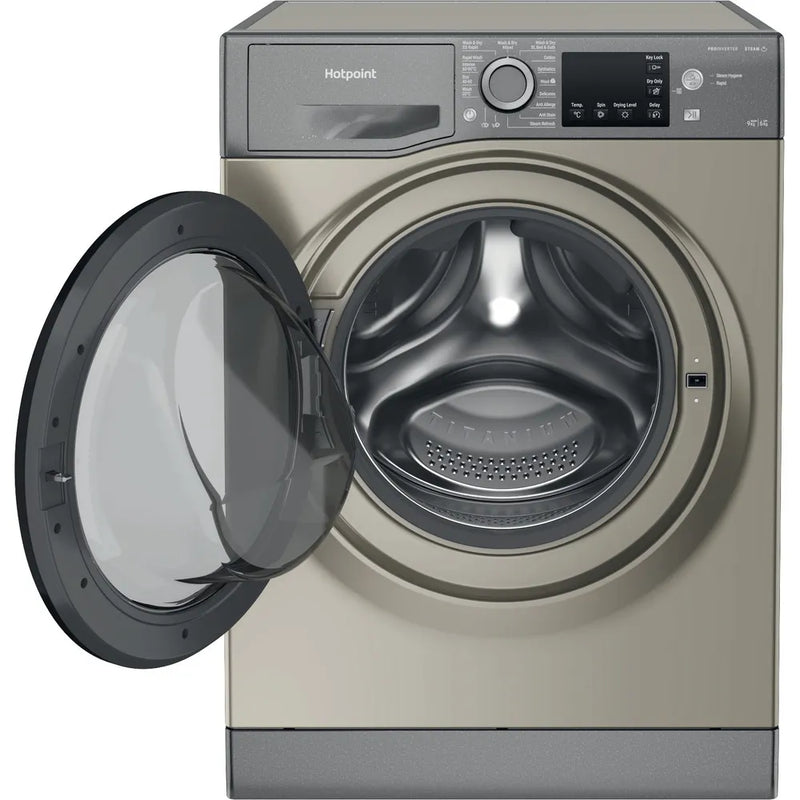 Hotpoint NDB9635GKUK 9/6kg 1400 Spin Washer Dryer - Graphite