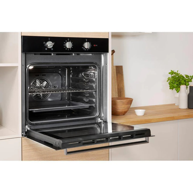 Indesit IFW6330BL 60cm Electric Single Built-in Oven in Black