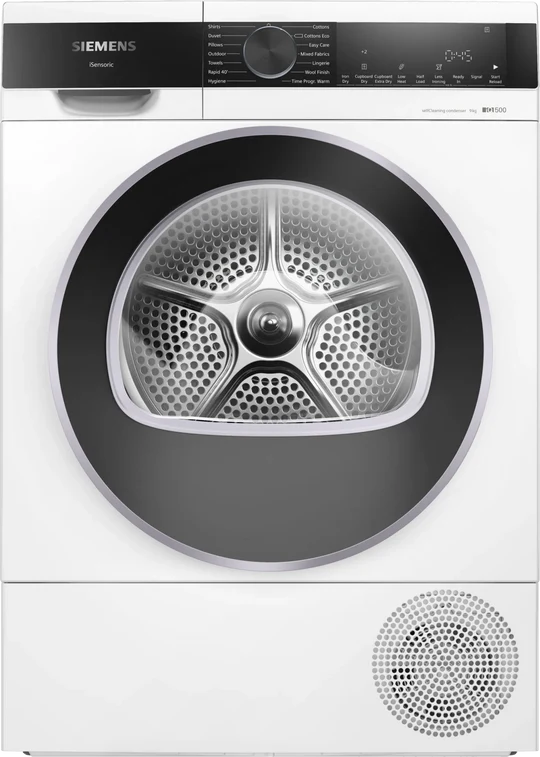 Siemens iQ500 WQ45G209GB 9kg Heat Pump Condenser Tumble Dryer [Free 5-year parts & labour guarantee] Price : £739.00