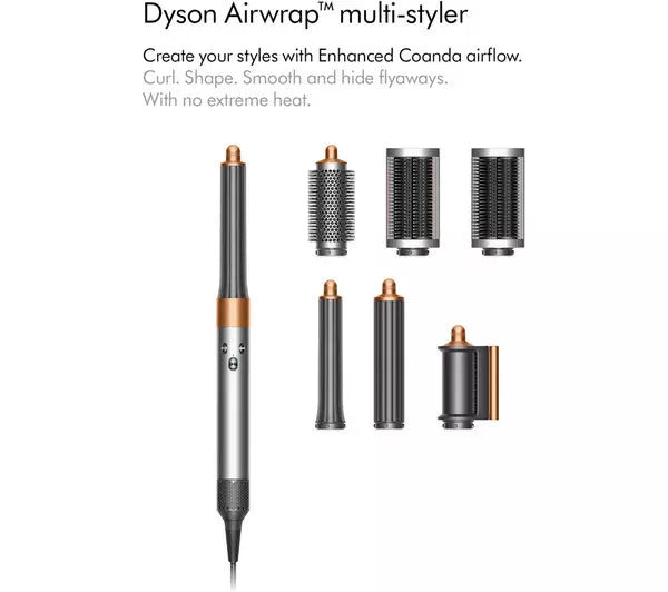 DYSON Airwrap Complete LONG BARREL Hair Multi-Styler - Nickel & Copper (400720-01)