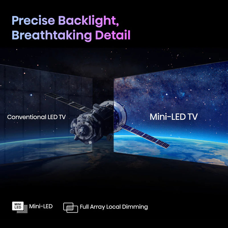 HISENSE 65U7KQTUK 65" Smart 4K Ultra HD HDR Mini-LED TV with Amazon Alexa