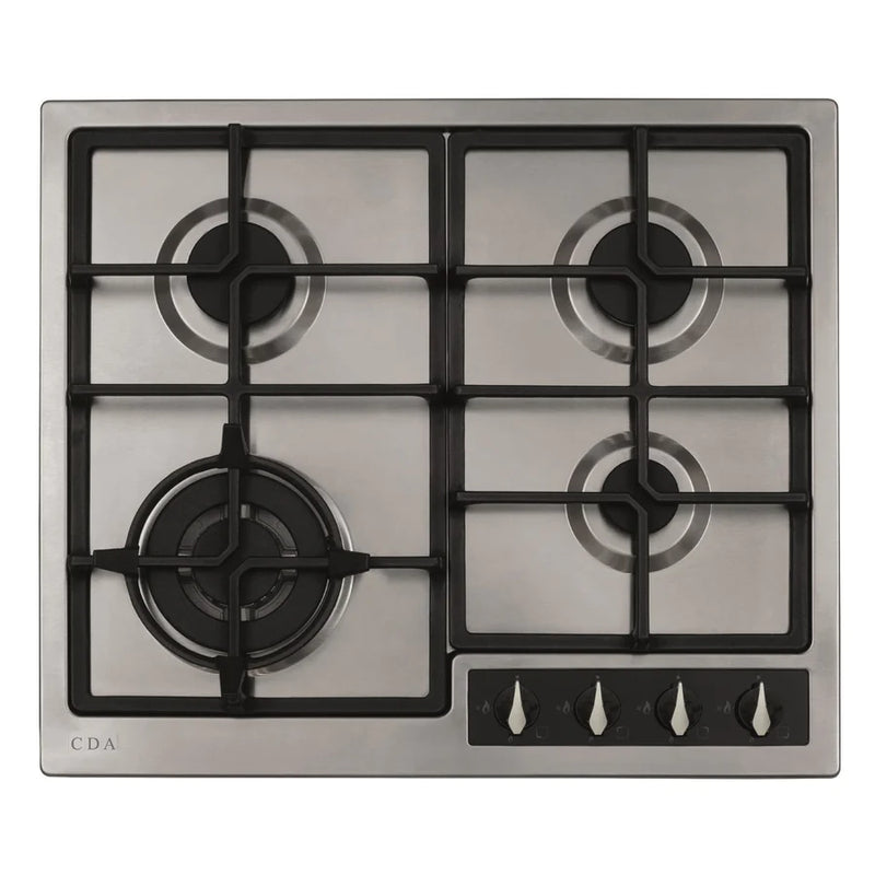 CDA HG6351SS 60cm Gas hob - Stainless Steel