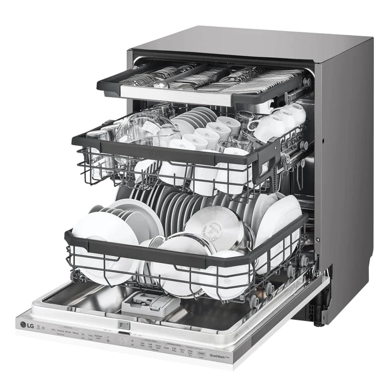 LG TrueSteam™ QuadWash™ DB325TXS 14 place setting Integrated Dishwasher