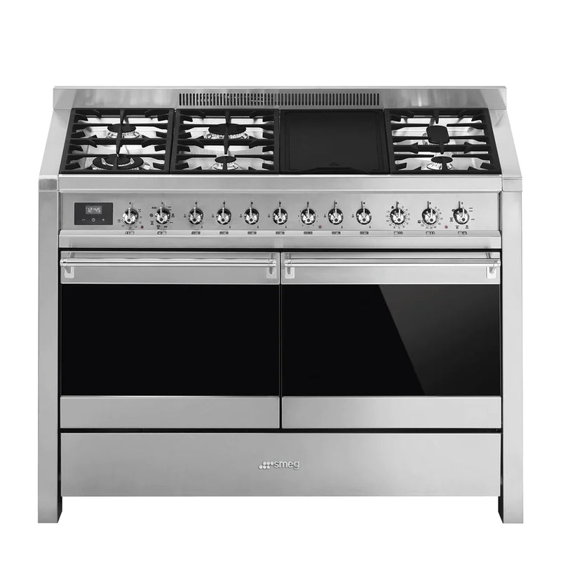 Smeg Opera A4-81 120cm Dual Fuel Range Cooker - Stainless Steel