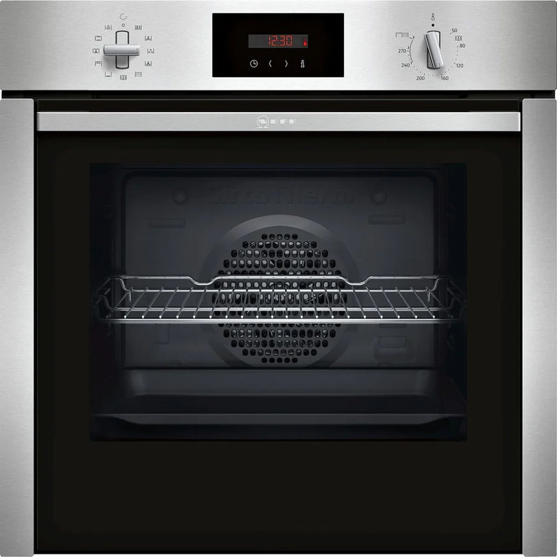Neff N30 B6CCG7AN0B Built-In Pyrolytic Single Oven with CircoTherm® - Stainless Steel