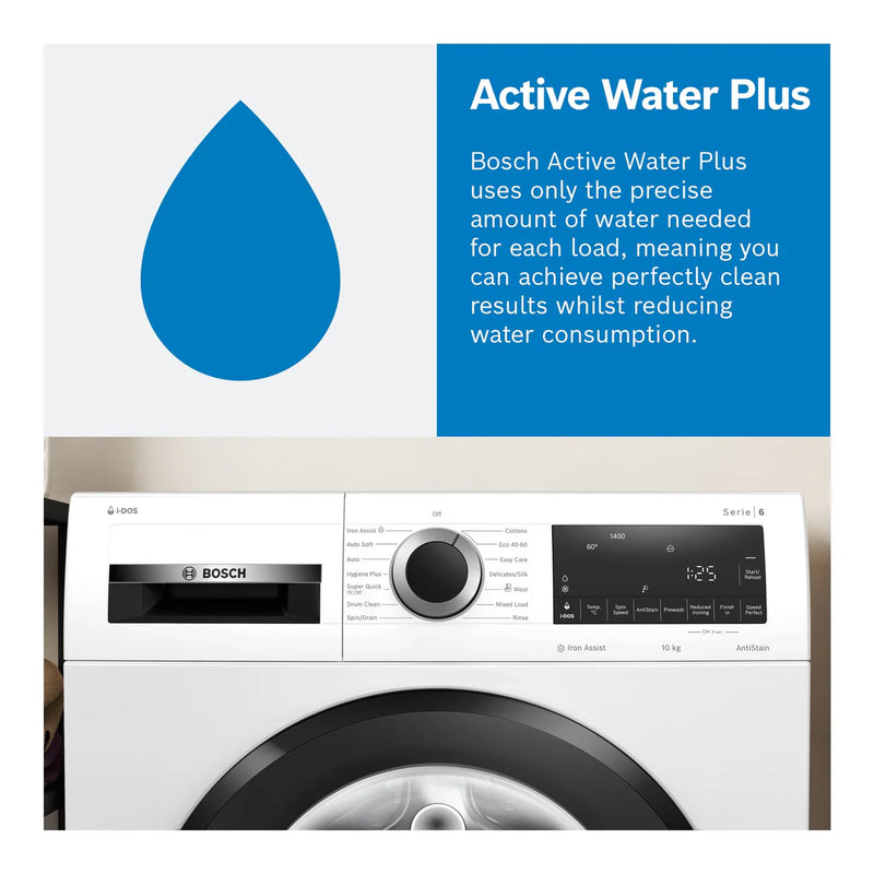 Bosch Series 6 WGG244ZCGB SpeedPerfect 9kg 1400rpm Washing Machine - Iron Grey [Free 5-year guarantee]   *Contact store for pricing*