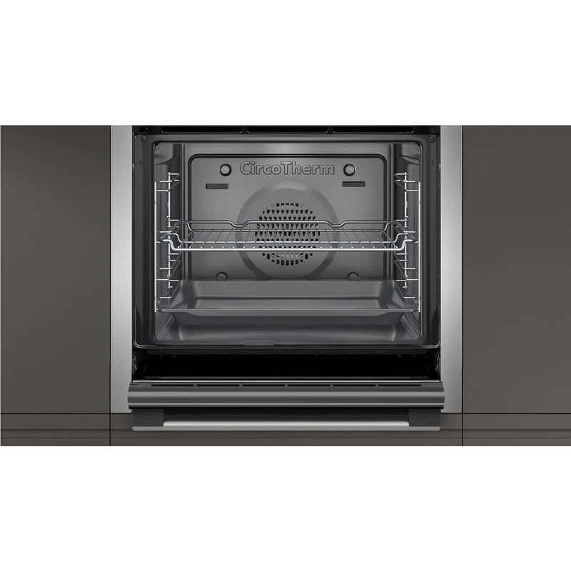 Neff N30 B6CCG7AN0B Built-In Pyrolytic Single Oven with CircoTherm® - Stainless Steel