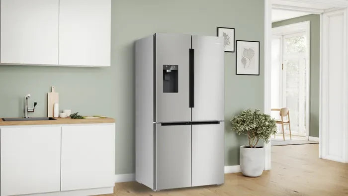 Bosch KFI96APEAG Series 6 Total No Frost French door Fridge Freezer Non-Plumbed Ice & Water - Brushed steel*contact store for price*