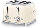 Smeg TSF03CRUK Retro Style 4 Slice Toaster In Cream