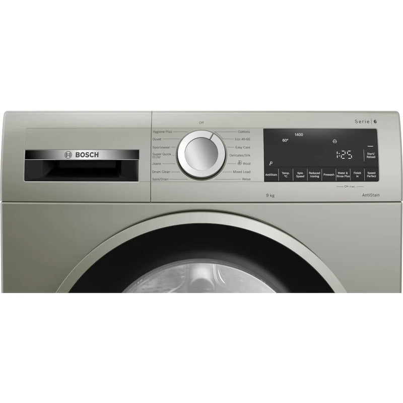 BOSCH Series 6 WGG2440XGB 9 kg 1400 Spin Washing Machine - Silver Inox