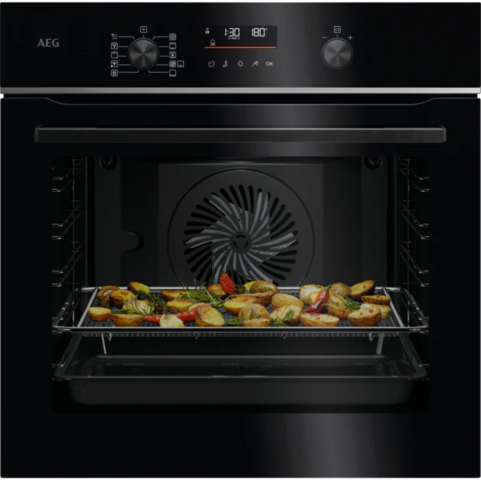 AEG NBS6P521AB 6000 SenseCook Pyrolytic single oven - Black