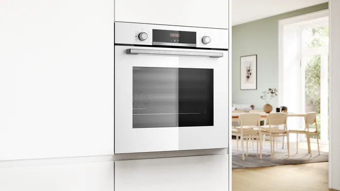 Bosch HQA534BW3B Series 4 Multifunction Steam Single Oven - White*contact store for price*