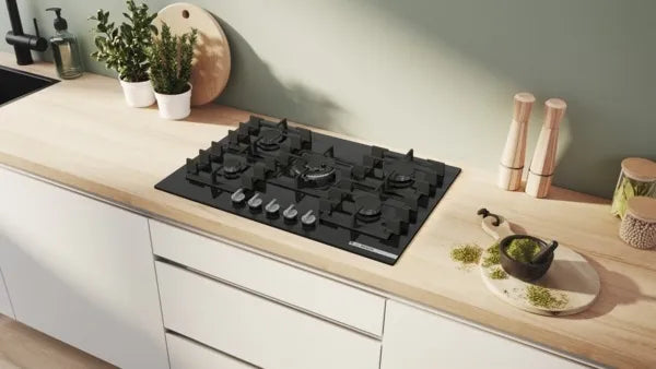 Bosch PPQ7A6I40 75cm Series 6 Tempered Glass Gas Hob*contact store for price*