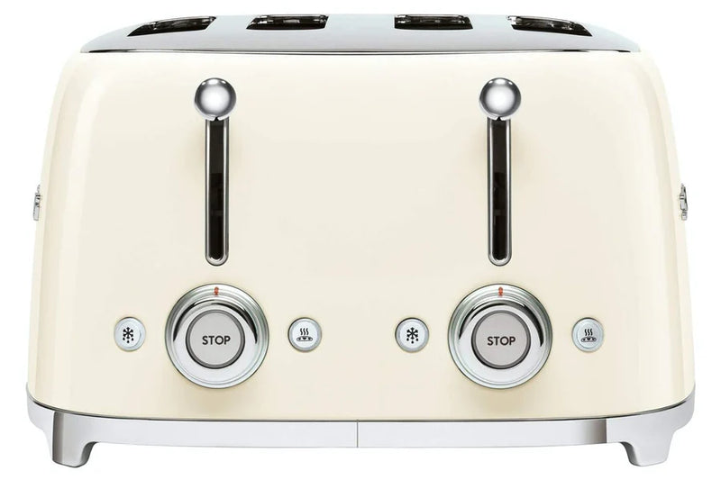 Smeg TSF03CRUK Retro Style 4 Slice Toaster In Cream