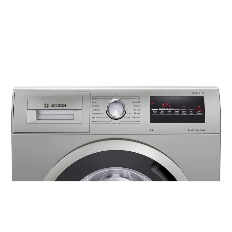 Bosch Series 4 WAN282X1GB 8kg 1400rpm SpeedPerfect Washing Machine - Inox
