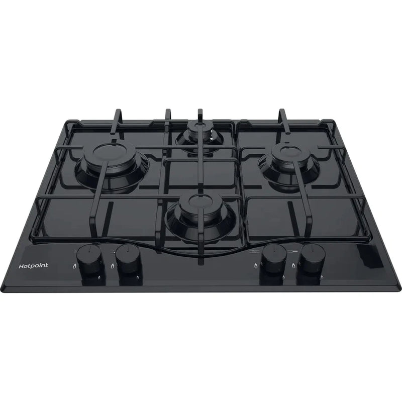 HOTPOINT PCN642T/HBK 60cm Gas Hob - Black