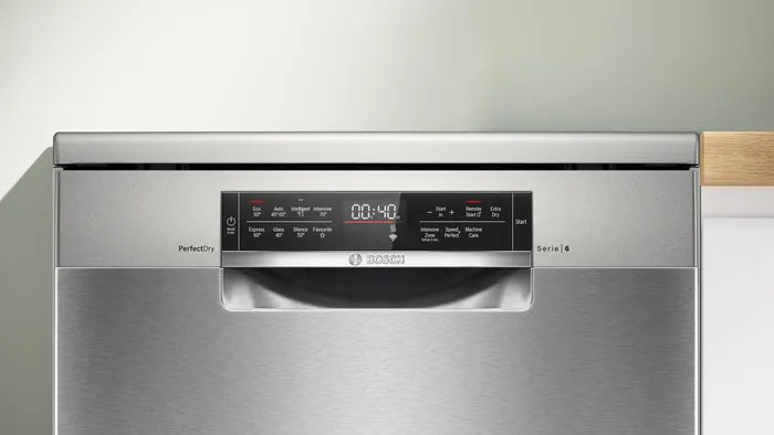 Bosch SMS6TCI02G Series 6 14-place setting dishwasher - Brushed Stainless Steel [Free 5-year guarantee]*contact store for price*