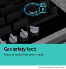 Siemens iQ500 EP9A6MI40 5 Burner 90cm Gas hob - Tempered Black Glass